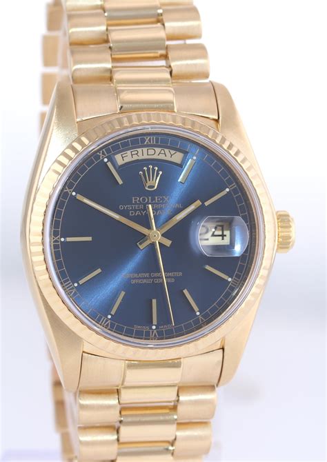 rolex 18038 blue dial